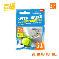 Bewertung von Thorsten für das Produkt Spitze Haken 4/0 NEO | Dorschangeln 80 g