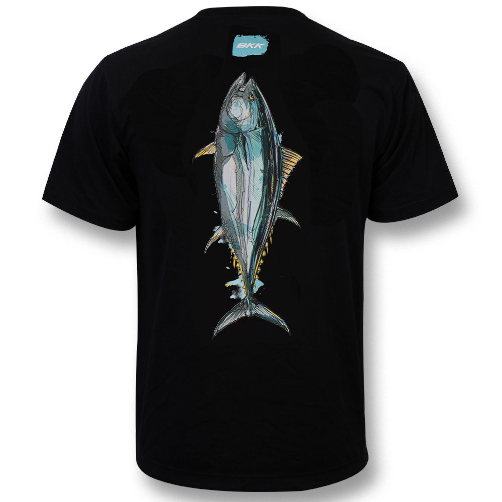 BKK-Short-Sleeve-Casual-Shirt-Tuna-Black-Rueckseite S / M / L / XL / XXL / XXXL / XXXXL