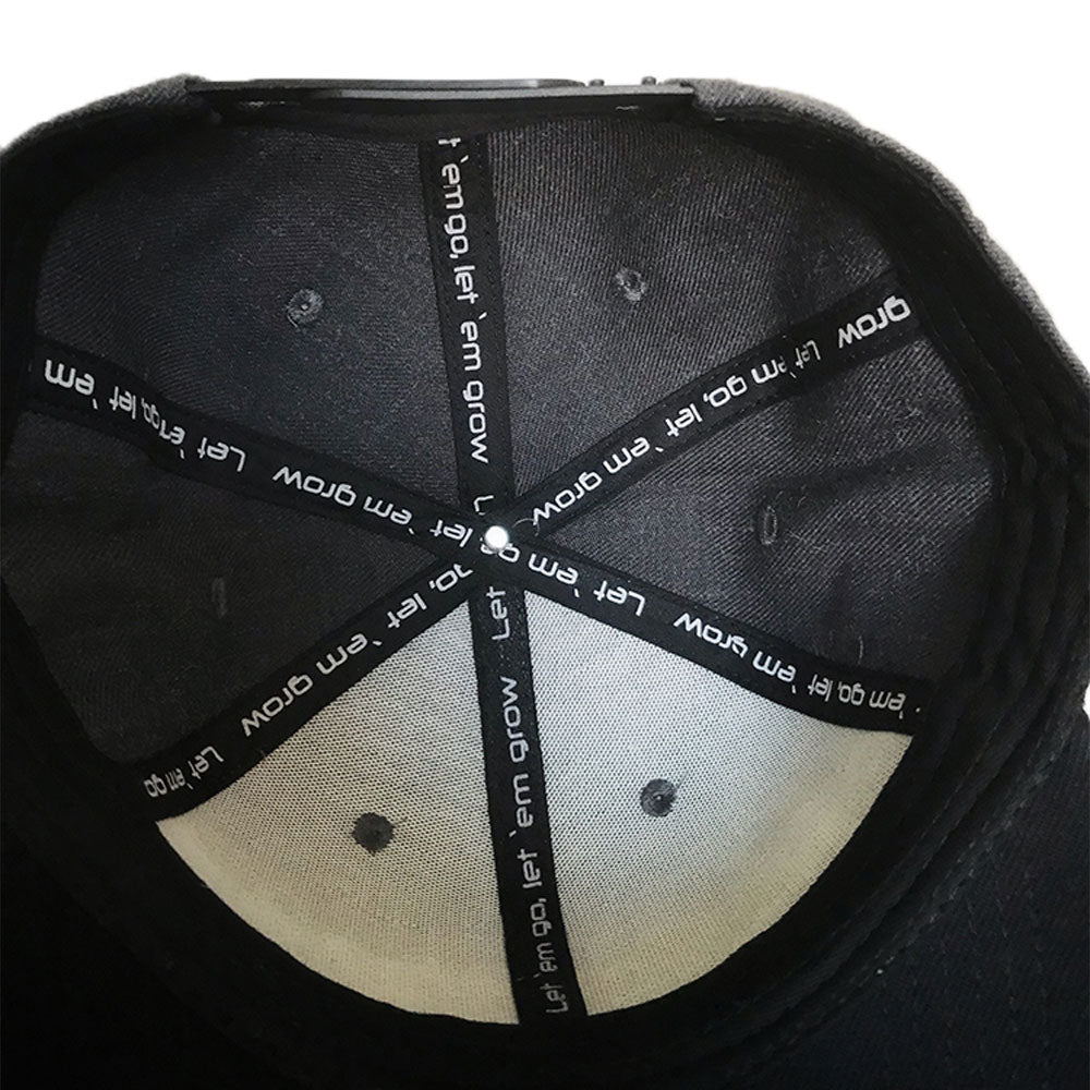 Bullseye Snapback Cap let em go, let em grow