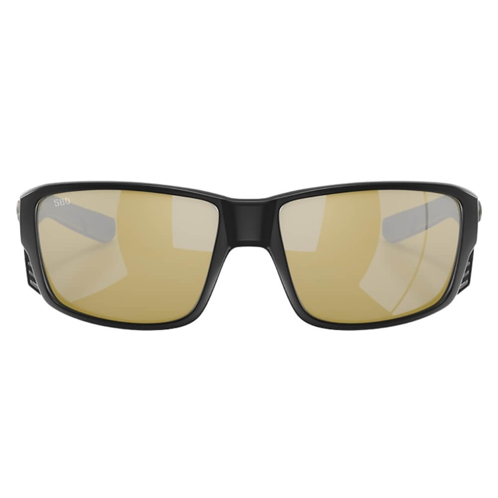 Costa Del Mar Tuna Alley Pro (06S9105) 580G / Polarisationsbrille Matte Black / Sunrise Silver Mirror Front