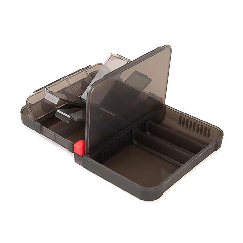 Fox-Rage-Accessory-Box-Medium-Aufgeklappt-Alle-Kammern-Offen