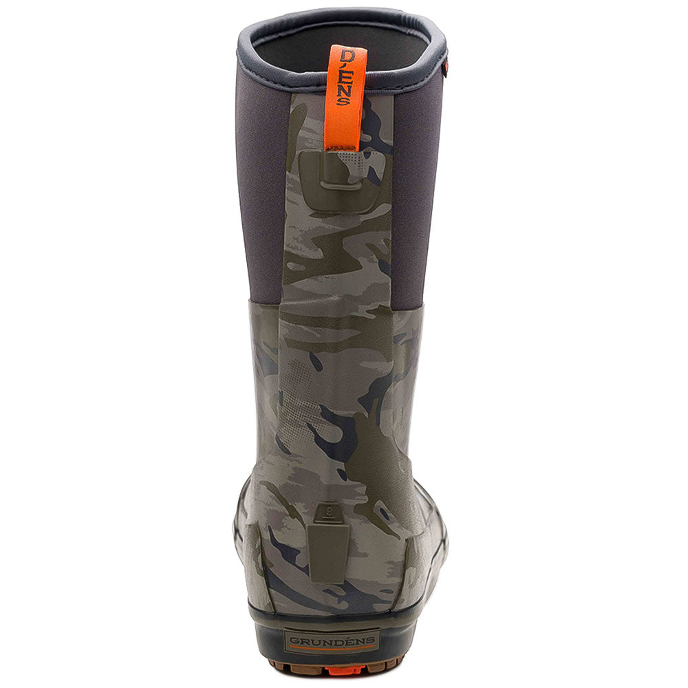 GRUNDENS 12 Deck Boot Refraction Camo Stone Back