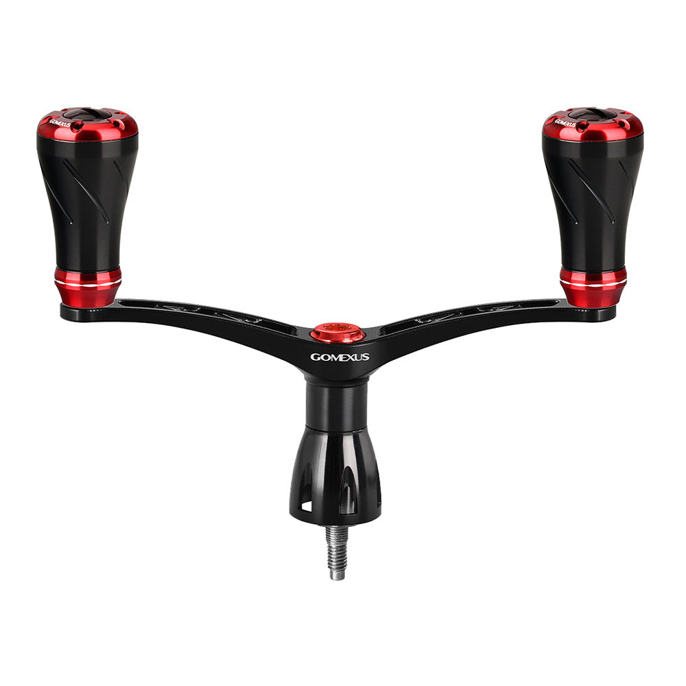 Gomexus Aluminium Spin Handle Aluminium Knobs fuer Shimano Black Red