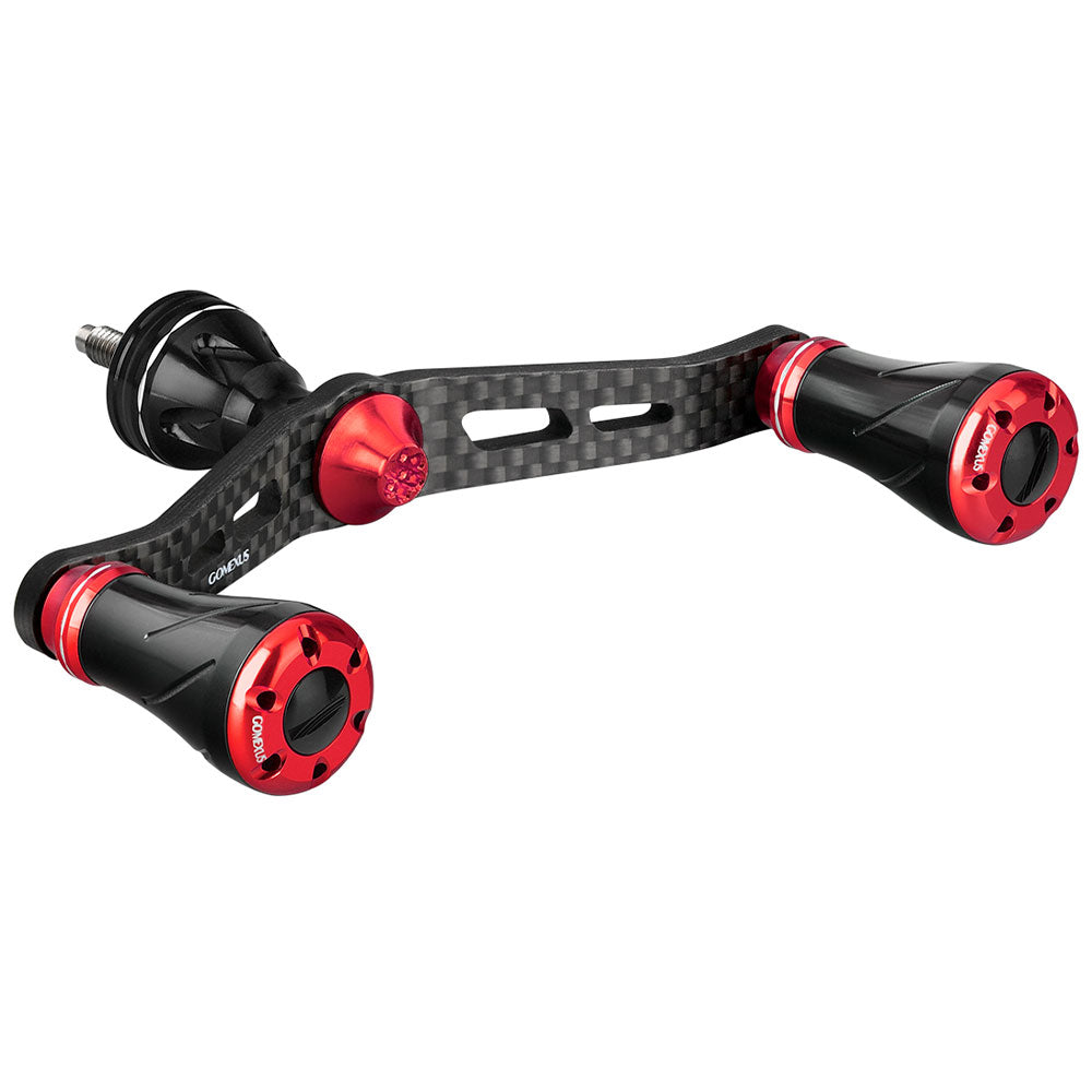 Gomexus Carbon Fiber Spin Handle Aluminium Knobs fuer Shimano Black Red