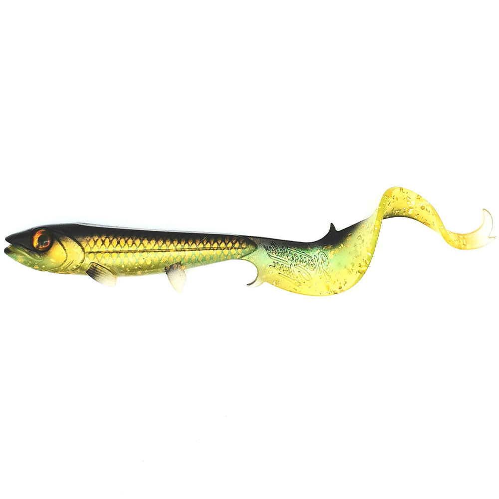 Hostagevalley Lures Hostagevalley Curlytail 24 cm Gold Jade