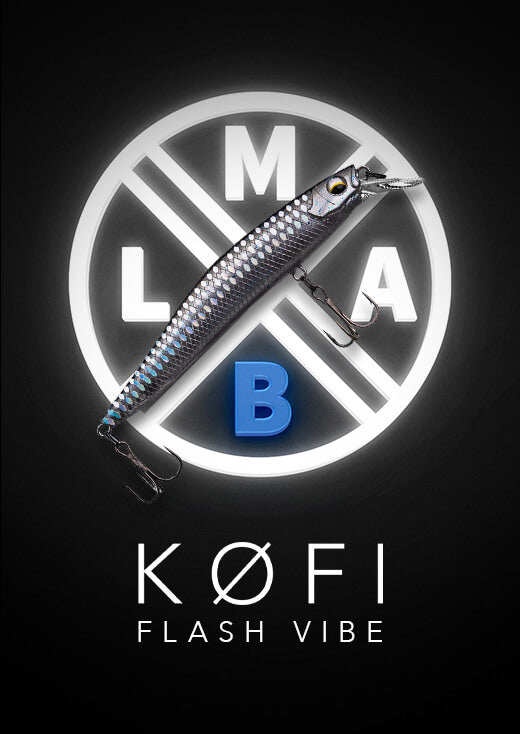 Der KØFI Flash Vibe von LMAB ist der perfekte Hardbait zum Barschangeln und Zanderangeln Promotion