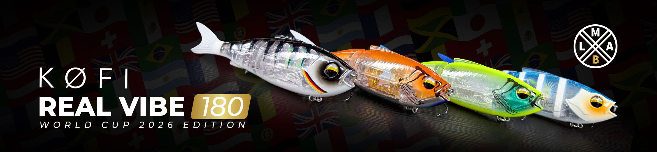 LMAB Real Vibe Swimbait in 15 exklusiven WM-Dekoren