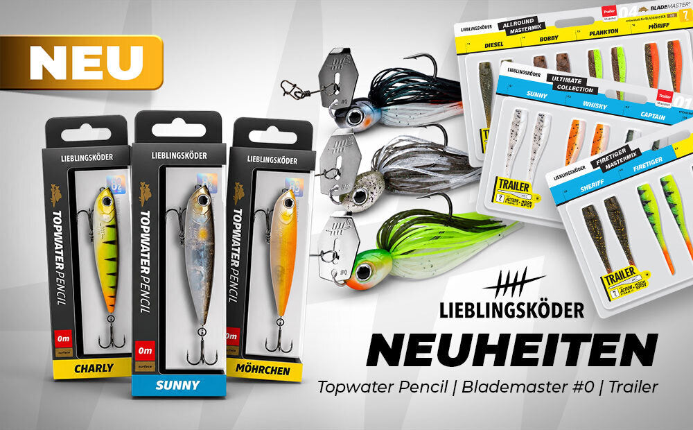 Lieblingsköder Neuheiten / Topwater Pencil / BladeMaster #0 / BladeMaster Trailer 7 cm