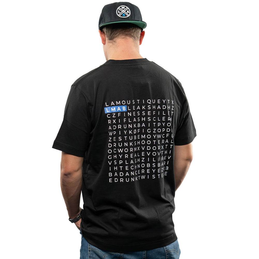 LMAB Crossword T-Shirt Black Rückseite