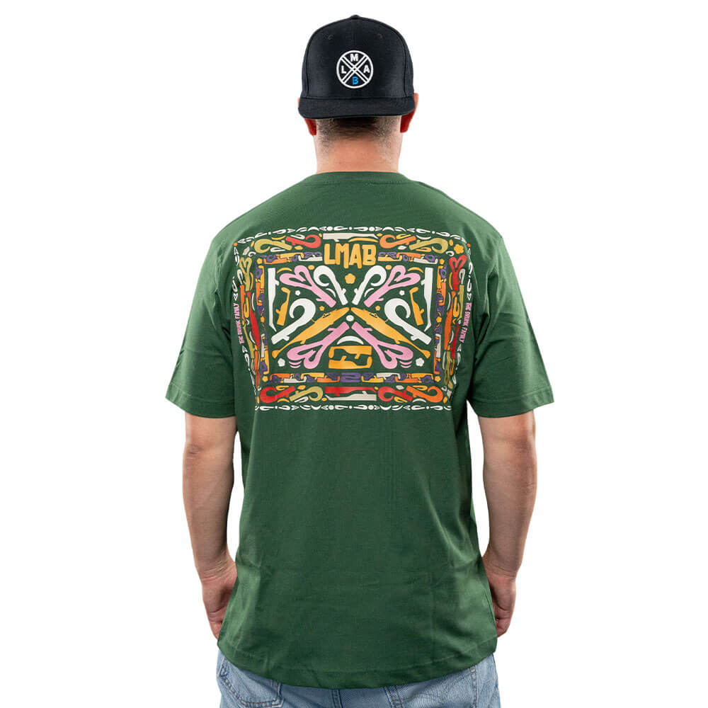 LMAB Drunk Family Shirt Grün Rücken