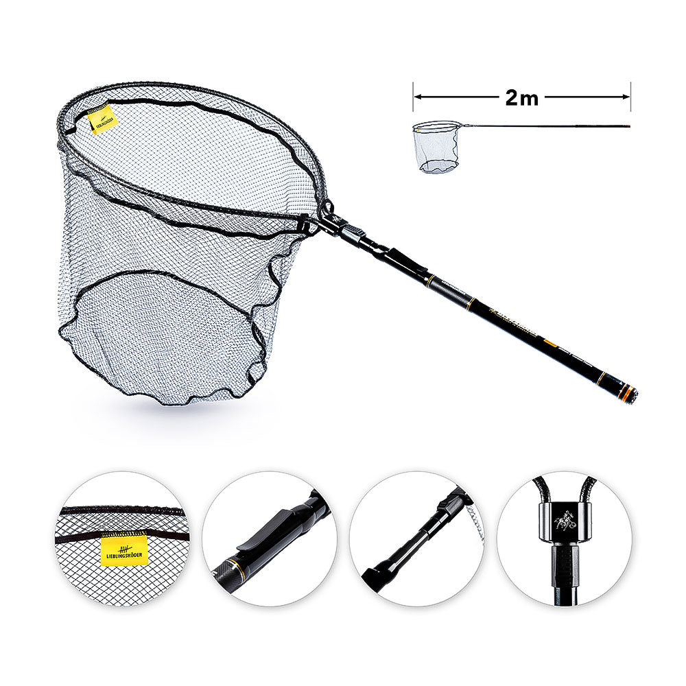 Lieblingskoeder Ultraboost Kescher Barsch Kescher 50x40 cm Details 2