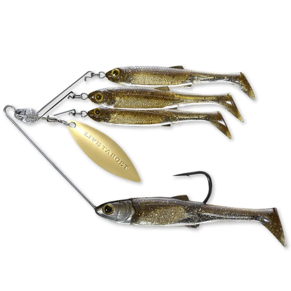 Live-Target-Baitball-Spinner-Rig-Dark-Amber-Gold Small / Medium / Large