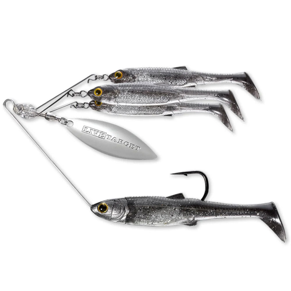 Live-Target-Baitball-Spinner-Rig-Smoke-Silver Small / Medium / Large