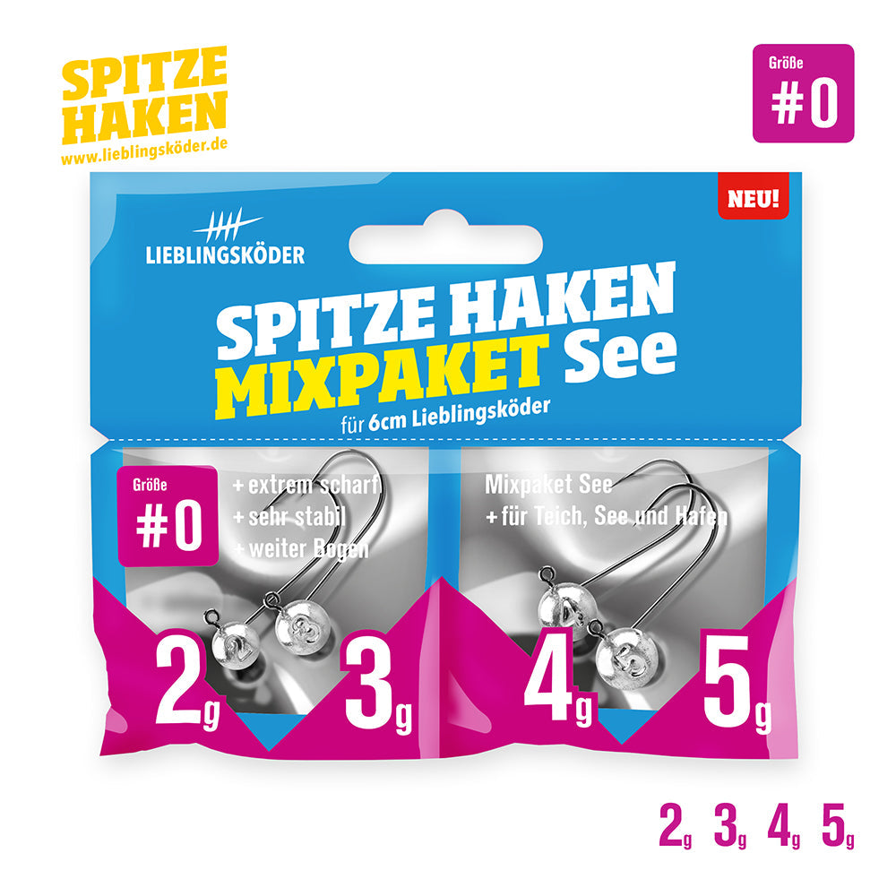 Lieblingskoeder Spitze Haken Mixpaket 0 See 2g, 3g, 4g, 5g