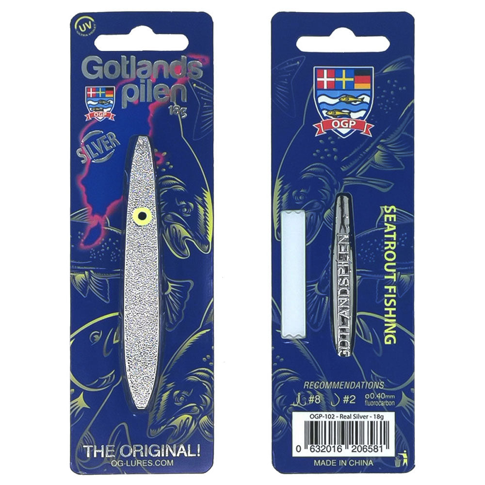 OGLures OGP Gotlandspilen 18,0 g 8,7 cm Real Silver