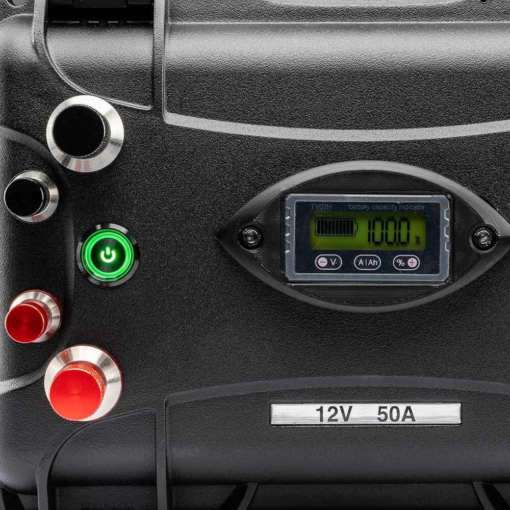 SH Lithium Lithium-Ionen-Akku Wasserdicht / High-Performance 12V / 50A Detail Front