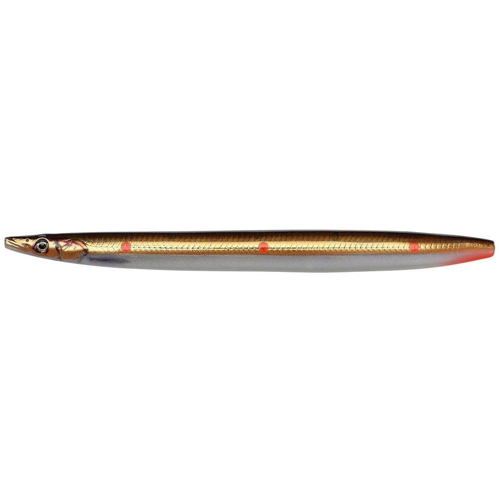 Savage Gear 3D Line Thru Sandeel in Brown Copper Red Dots und 11 cm 15 g, 12,5 cm 19 g, 13,5 cm 23 g