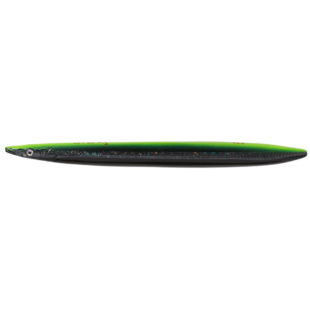 Savage Gear 3D Line Thru Sandeel in Black N Yellow Glow und 8,5 cm 11 g, 11 cm 15 g und 12,5 cm 19 g