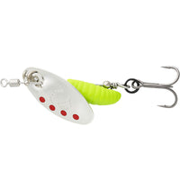 Bewertung von Falko für das Produkt Grub Spinner #2 / 5.8 g / Silver Red Lime