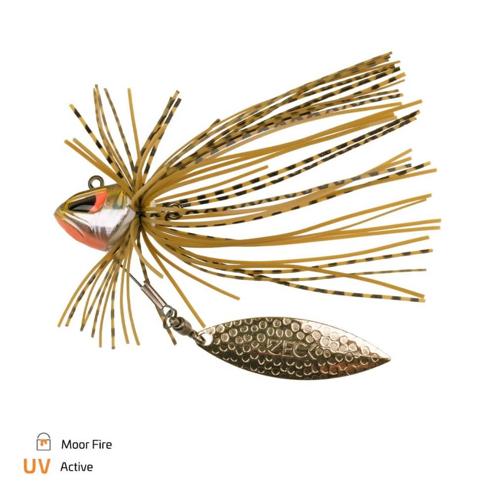 Zeck Barsch-Alarm Spinner-Rushka 5 g / 7,5 g / 10 g / 12,5 g / 15 g / Moor Fire
