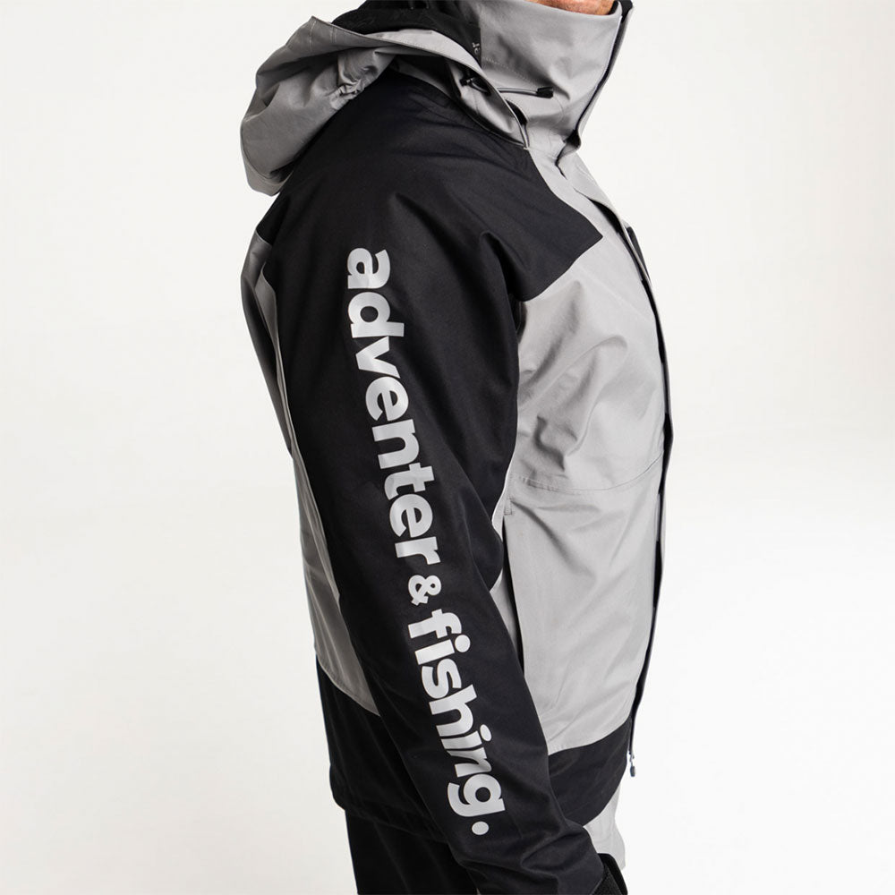 adventer fishing Membranjacke Steel Black M