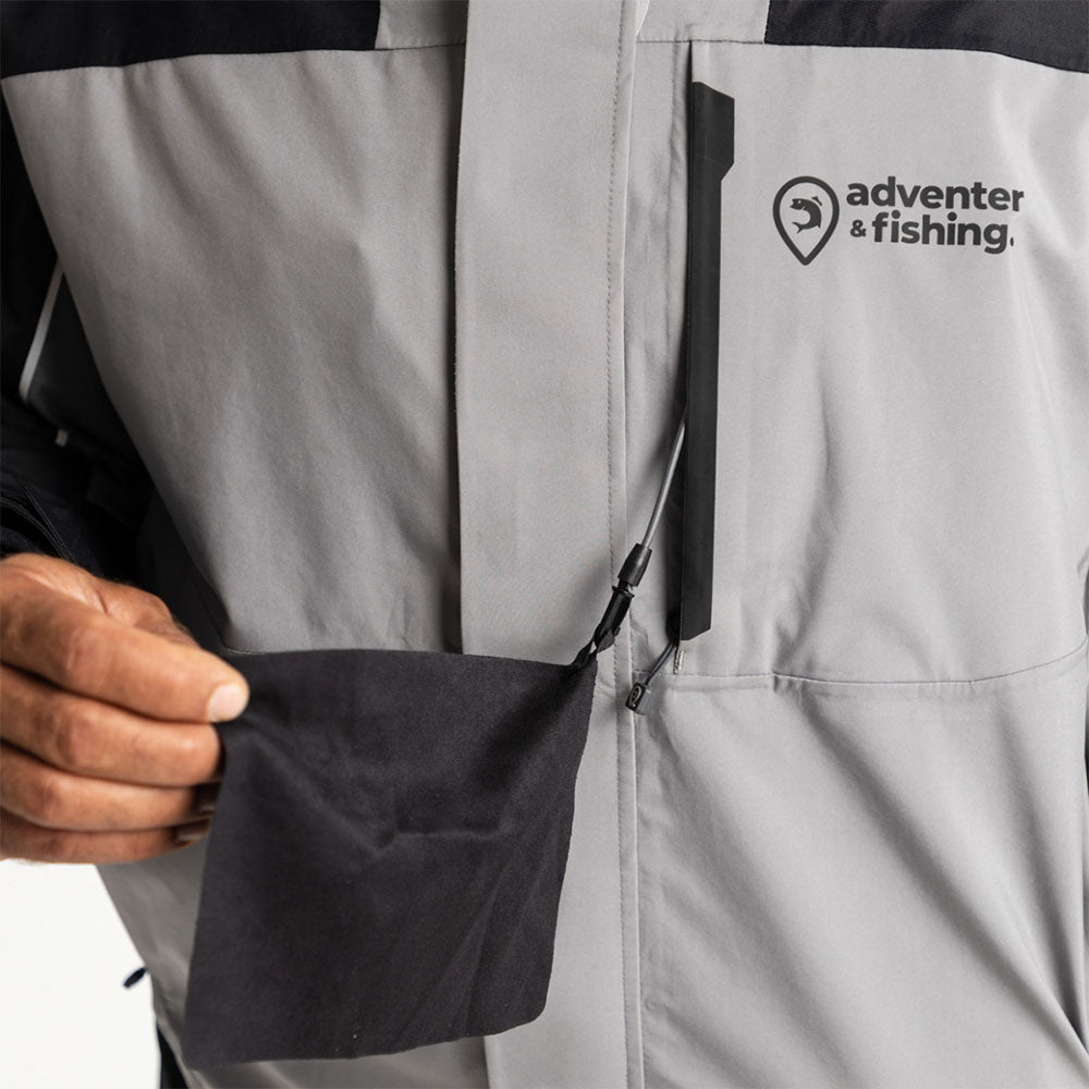 adventer fishing Membranjacke Steel Black M