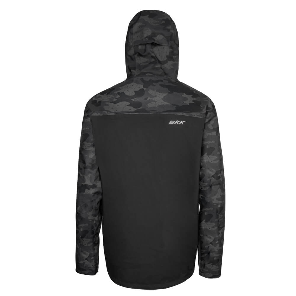 BKK Heavy Rain Jacket (Black/Camo) Back