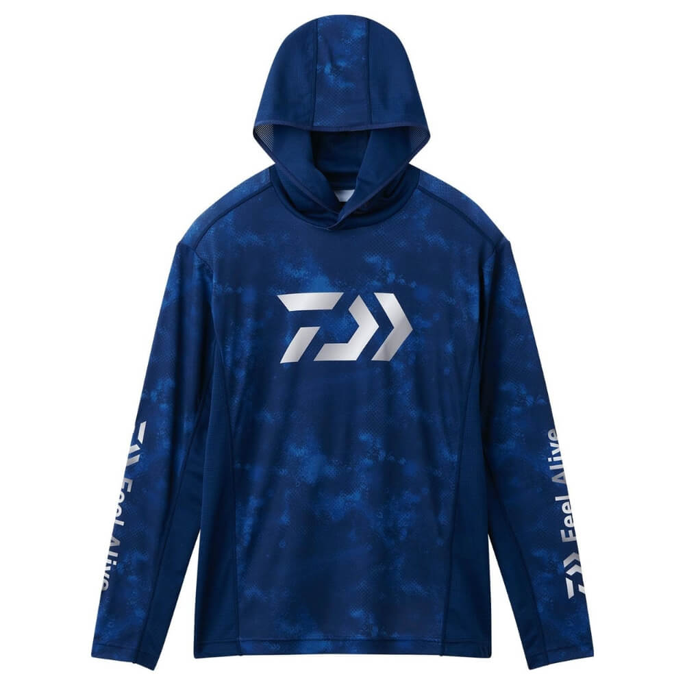 Daiwa Boat Game Hoodie Shirt Ocean Haze Camo