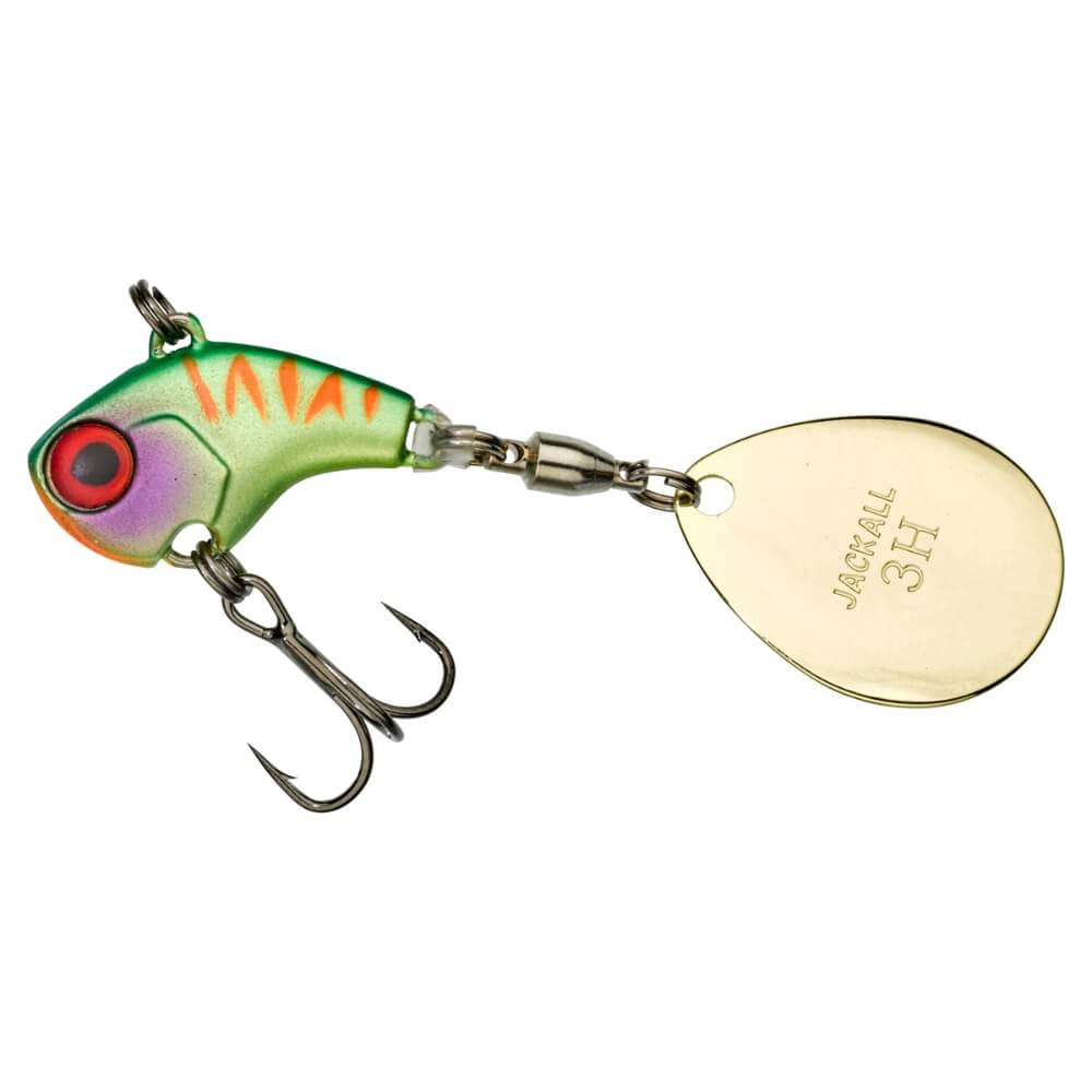 Illex Deracoup 21 g / 3/4 oz / Jig-Spinner Lime Chart Tiger