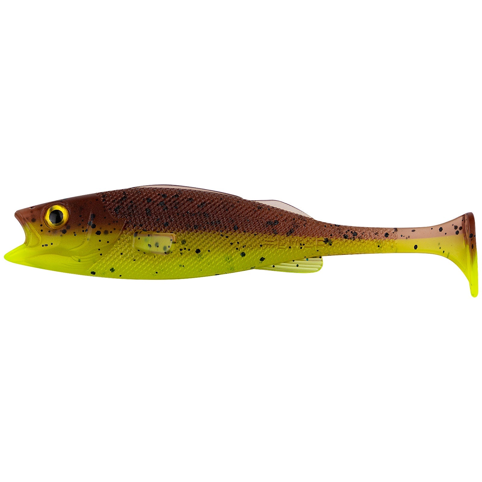 LMAB KÖFI Perch Shad 14 cm Green Pumpkin Chartreuse