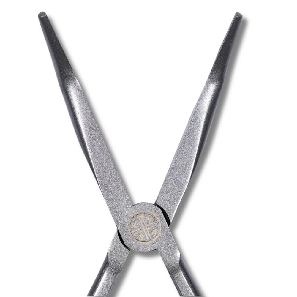 LMAB Lösezange gebogen / Bent Nose Pliers / 28 cm Detail 1