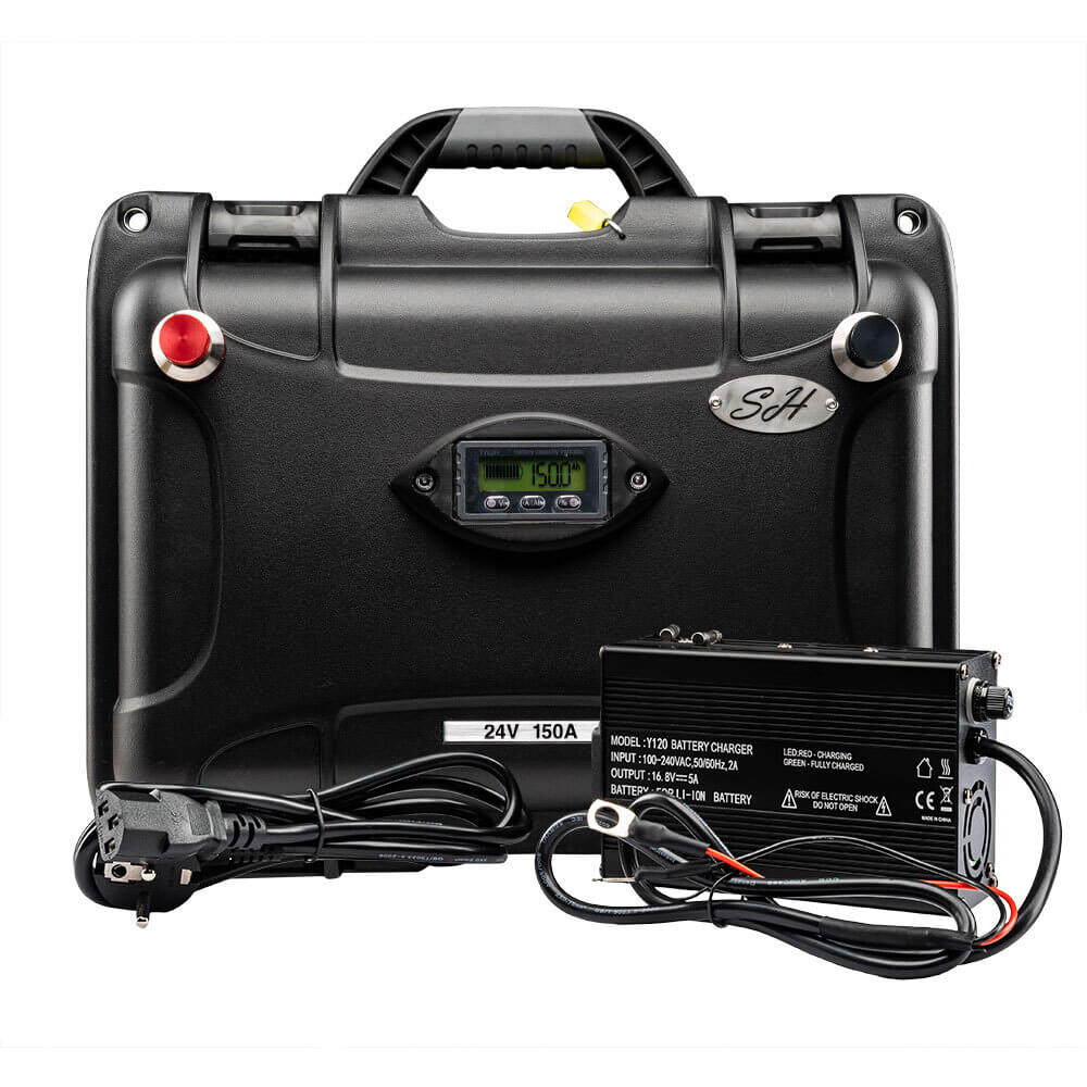 SH Lithium Lithium-Ionen-Akku Wasserdicht / High-Performance 24V / 150A