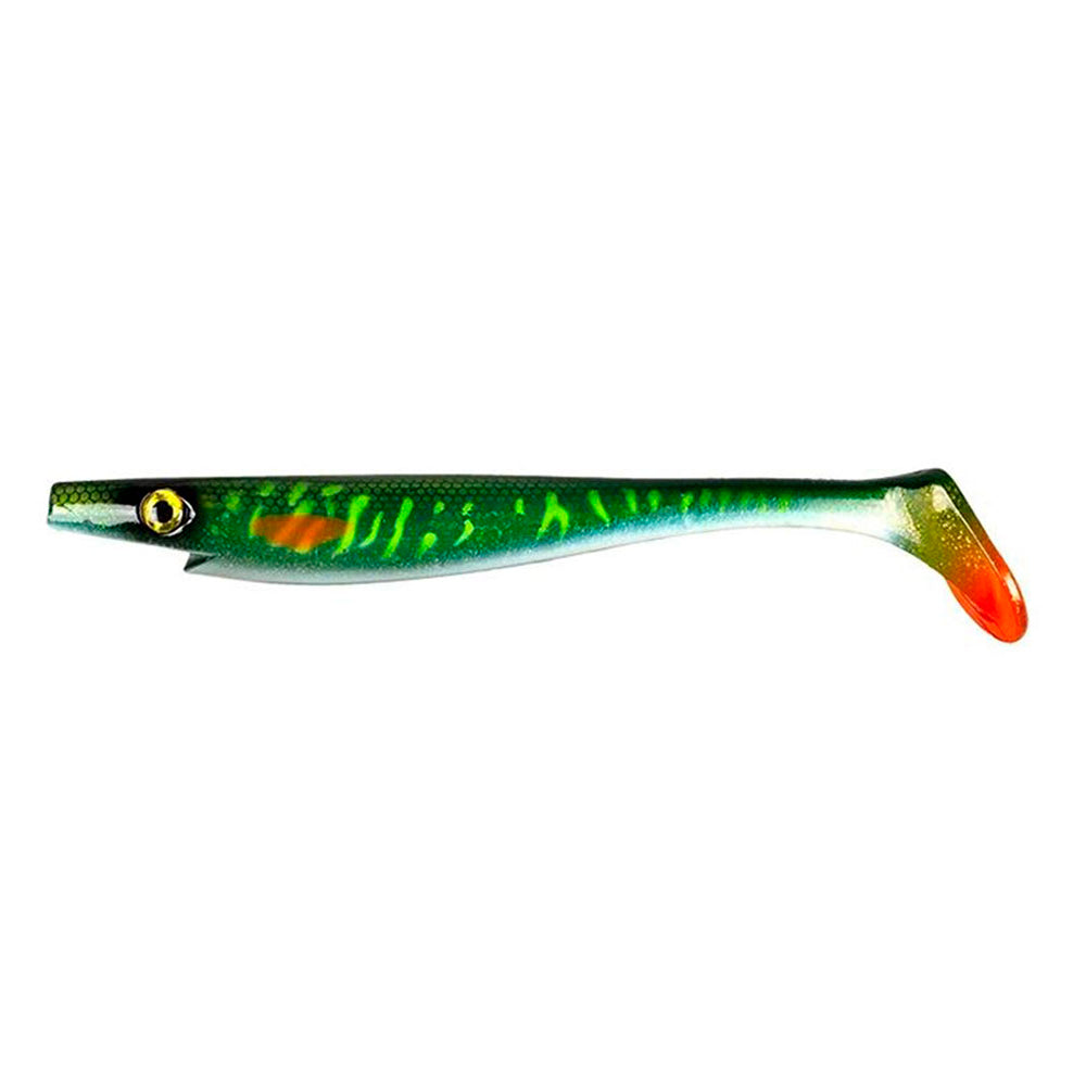 Strike Pro The Pig Shad Junior 8 20 cm Green Motoroil Pike UV