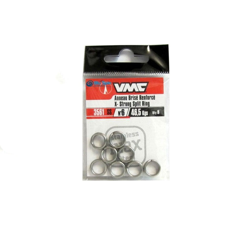 VMC Stainless Steel Split Ring X Strong 3561SS 36,50 kg Size 4