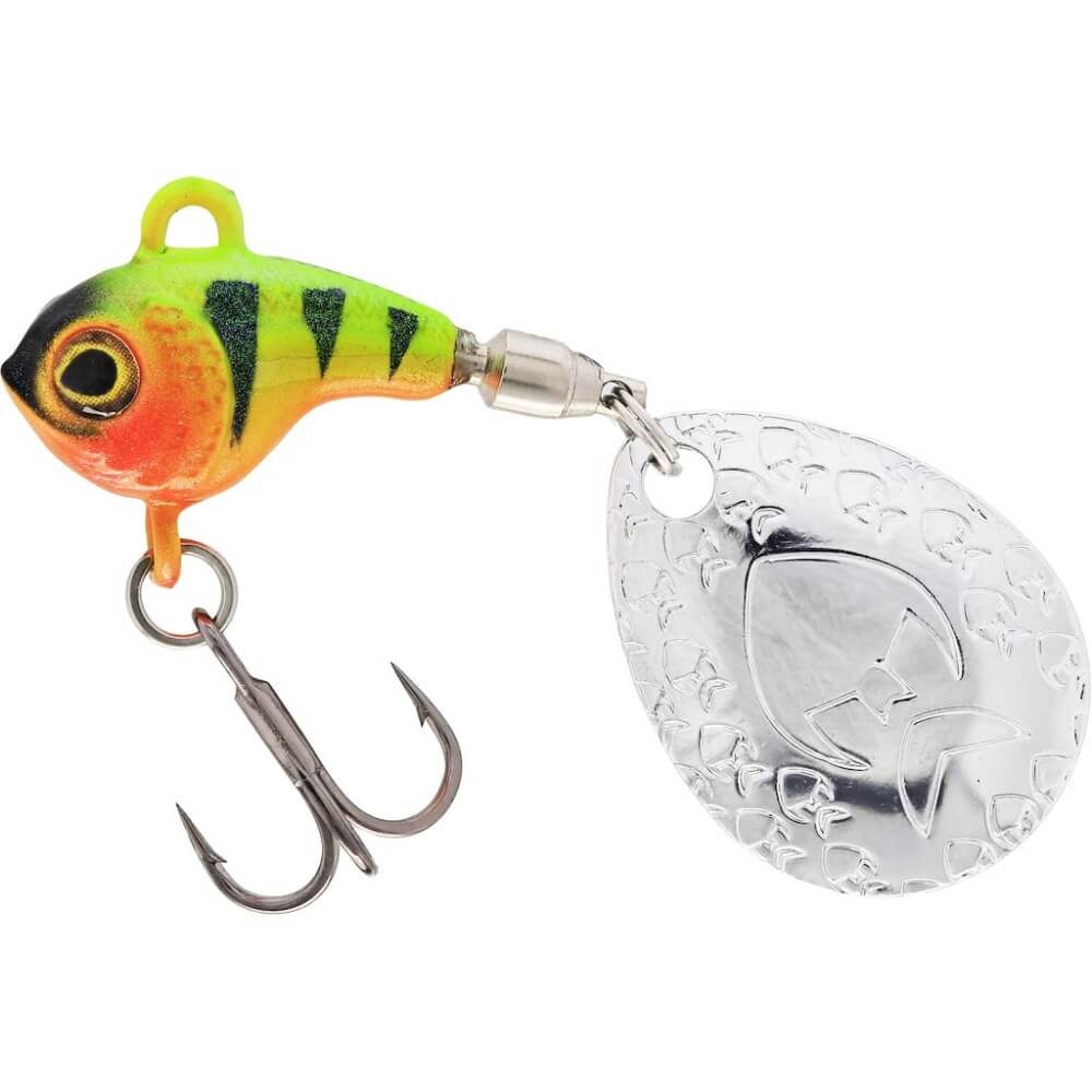 Westin DropBite Tungsten Spin Tail Jig Chartreuse Perch