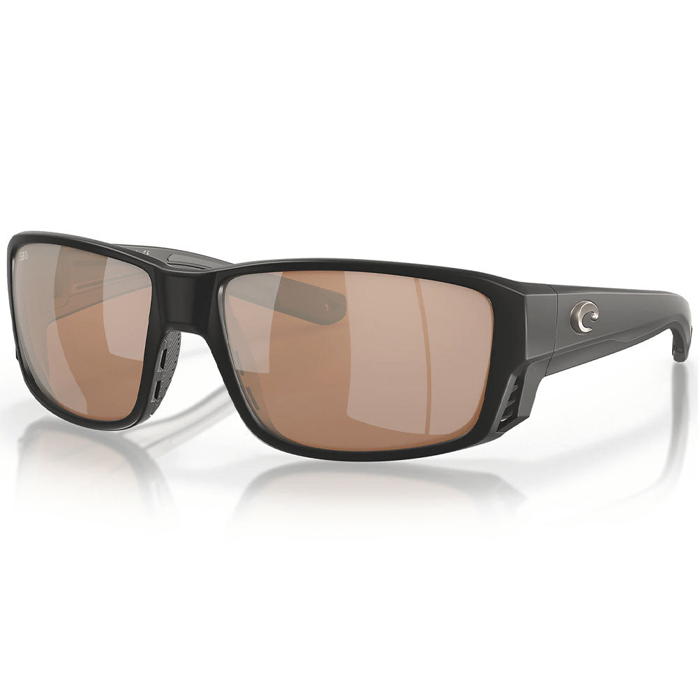 Costa Del Mar Tuna Alley Pro 06S9105 580G Polarisationsbrille Matte Black Copper Silver Mirror