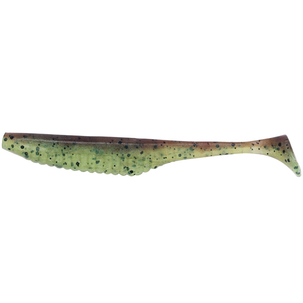 DUO Realis Versa Shad 3 Green Pumpkin Chartreuse