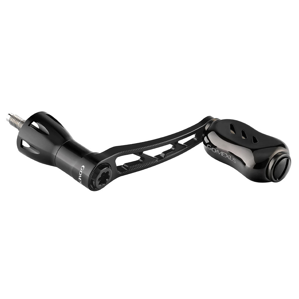Gomexus Power Handle Spin Aluminium 50 mm Titanium Knob fuer Shimano Full Black