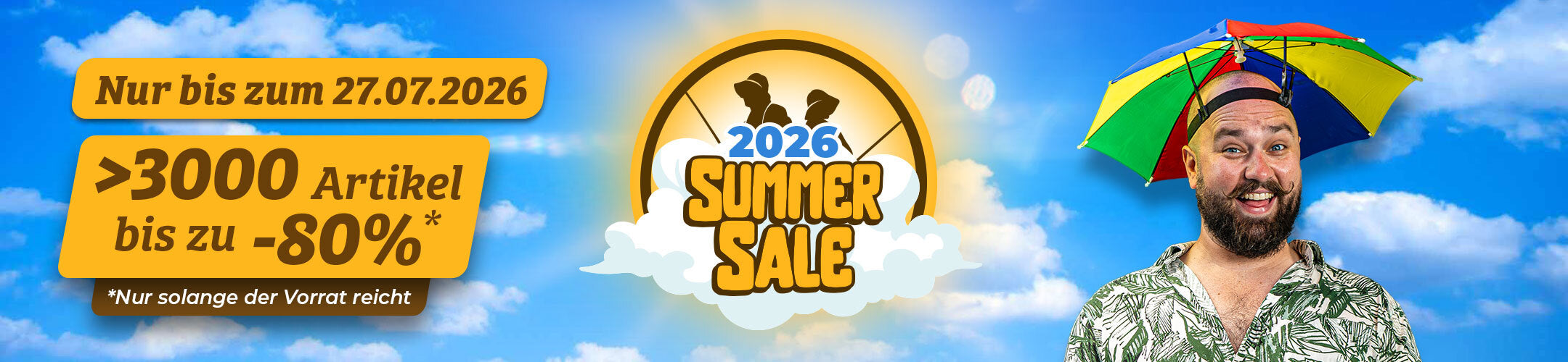 Über 3000 Artikel bis 80% rabattiert im Summer Sale.