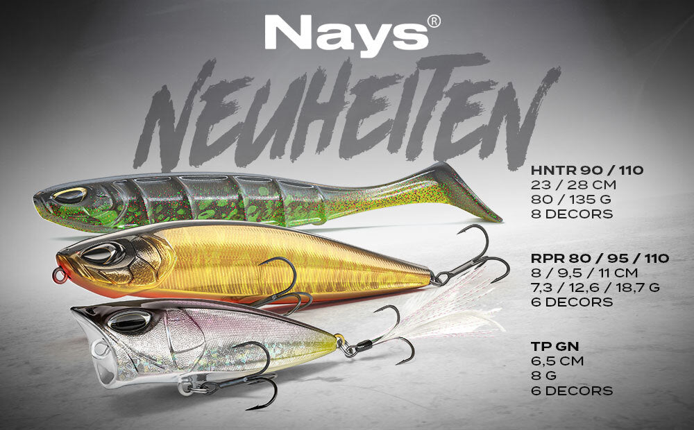 HNTR, TP GN & RPR 2.0 von Nays ab sofort auf Hechtundbarsch.de.