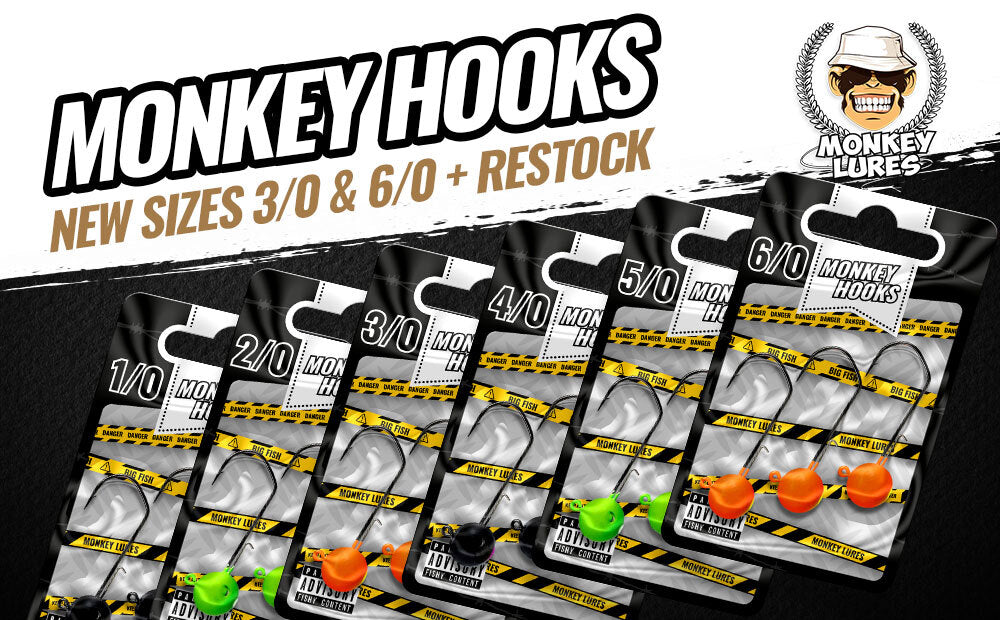 Restock und zwei neue Größen für die Monkey Hooks.