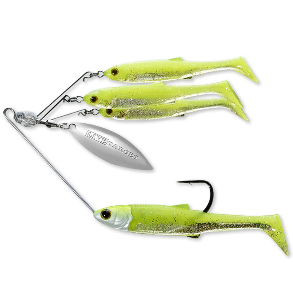 Live-Target-Baitball-Spinner-Rig-Chartreuse-Silver Small / Medium / Large