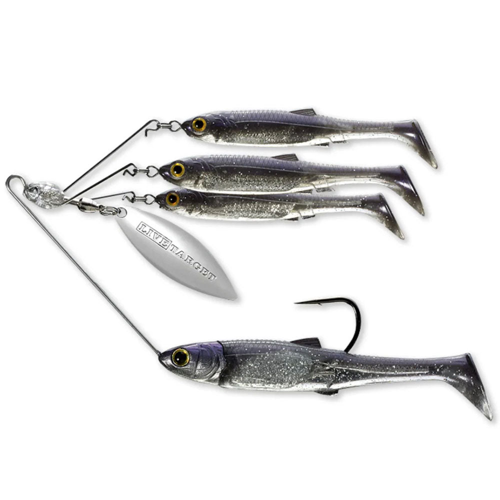 Live-Target-Baitball-Spinner-Rig-Purple-Pearl-Silver Small / Medium / Large