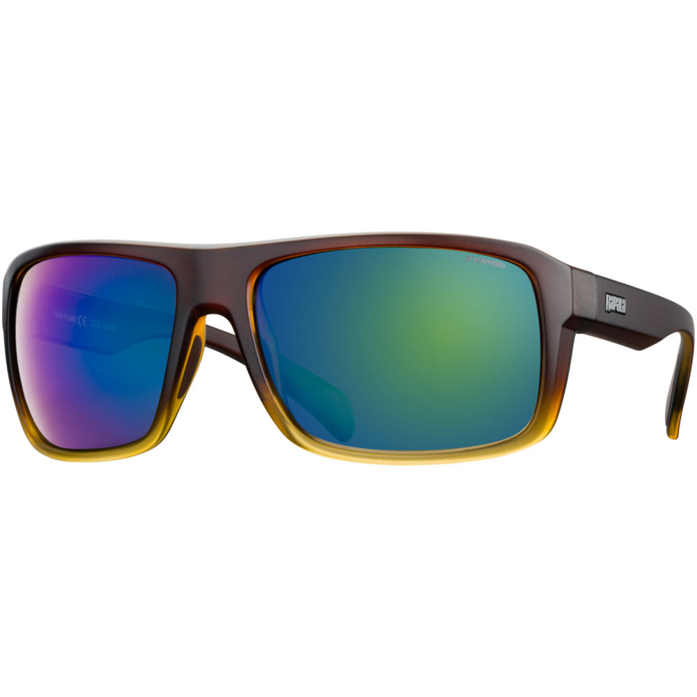 Rapala Skye Precision Vision Gear Polarisationsbrille Matte Brown Fade Amber Green Mirror