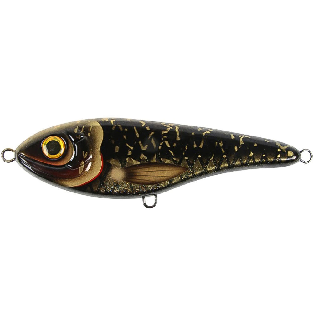 Strike Pro Buster Jerk 15 cm Shallow Black Shadow