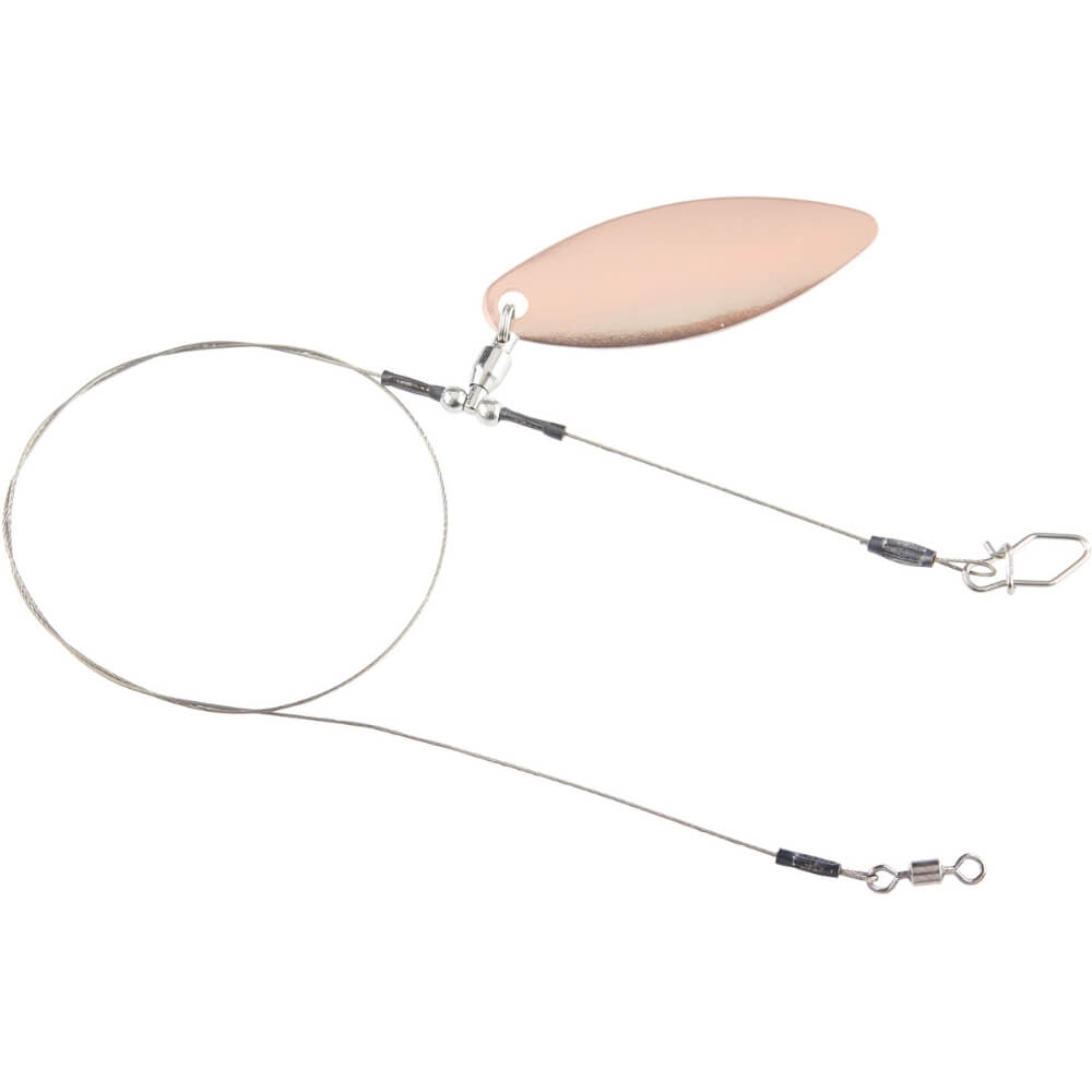 Balzer 7x7 Niroflex Hechtvorfach mit kugelgelagertem Spinnerblatt Kupfer