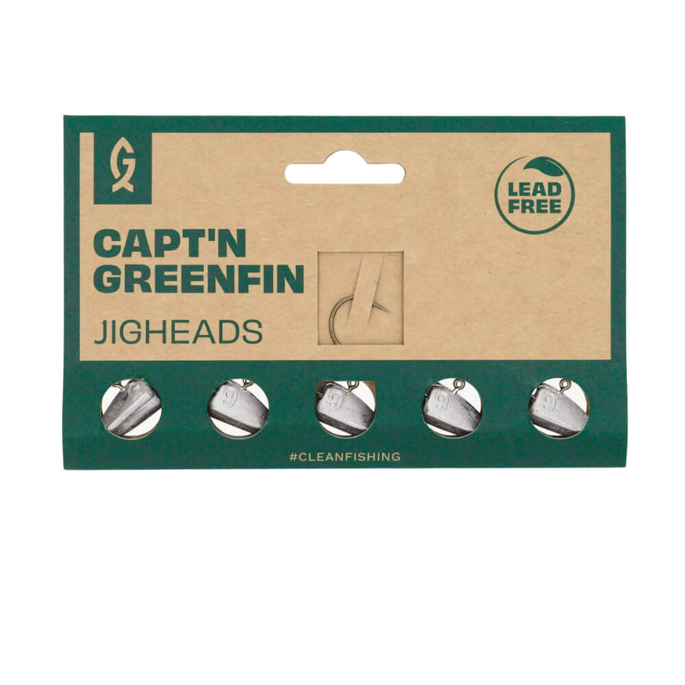 Capt'n Greenfin Leadfree Dart Jighead Pack