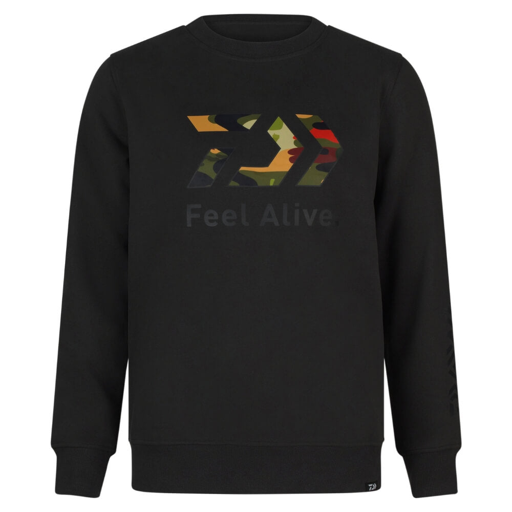 Daiwa D-VEC Crew Neck Camo Front