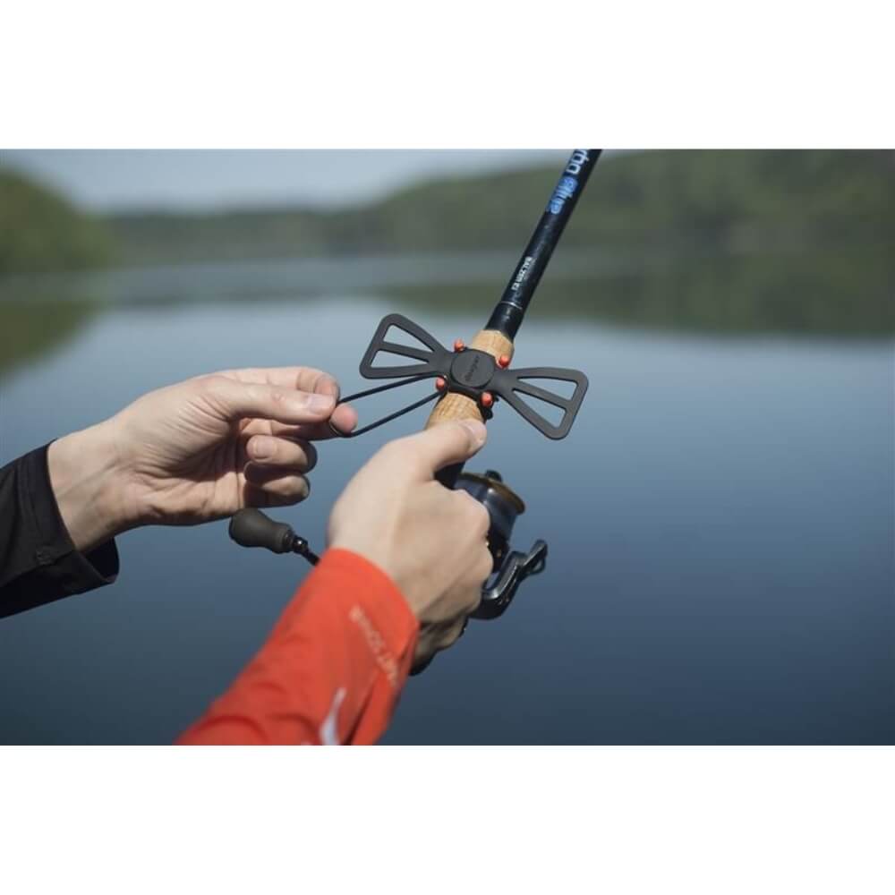 Deeper Smartphone Halterung für Angelrute Beispiel