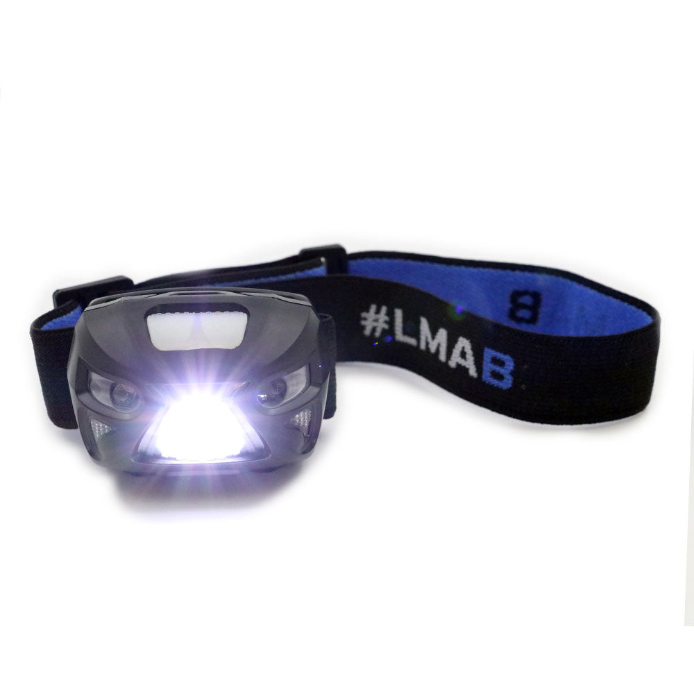 LMAB Easy Glowing LED XP E Kopflampe mit Bewegungssensor USB Akku